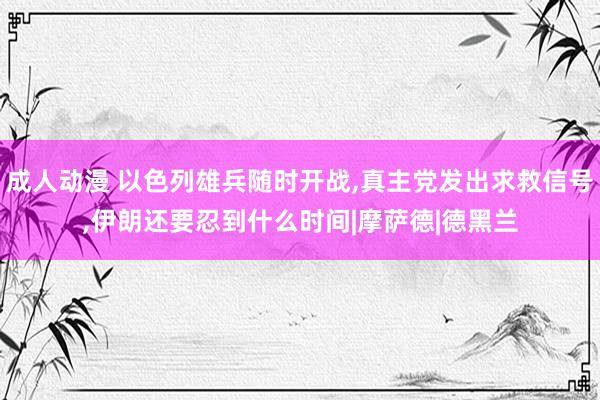 成人动漫 以色列雄兵随时开战，真主党发出求救信号，伊朗还要忍到什么时间|摩萨德|德黑兰